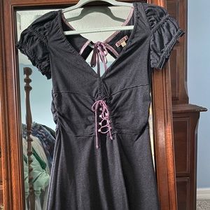 Free People Tie Back Corset Dress